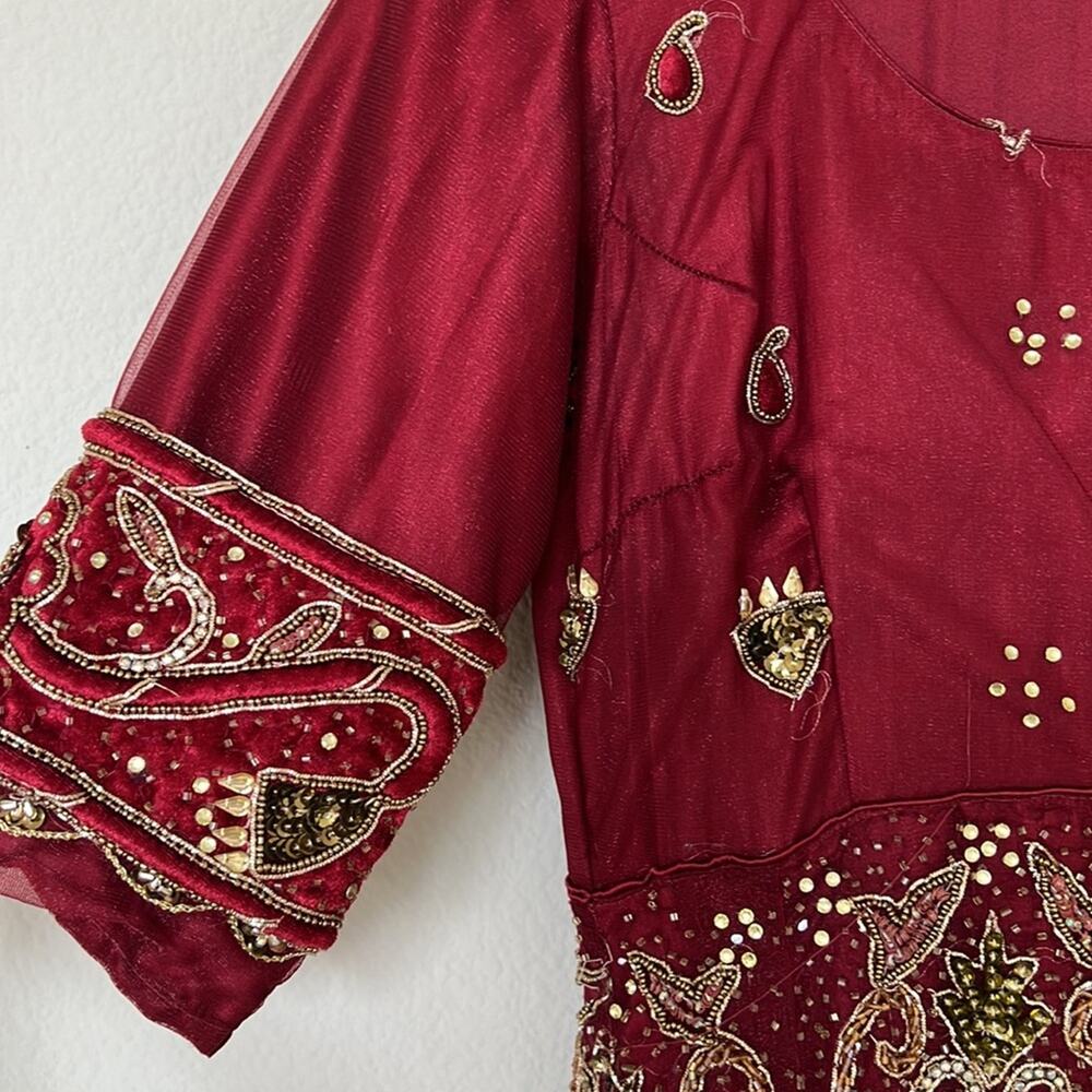 Embroidered Wedding Guest Dress - Picture 6 of 12